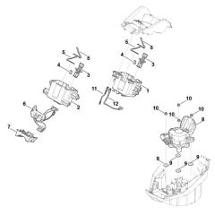 Battery Bracket for Stihl MVC 600.1 X
