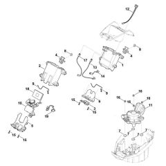 Battery Bracket for Stihl MVP 600.1 V