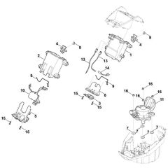 Battery Bracket for Stihl MVP 850.1 X