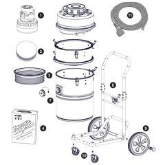 Numatic HAS750 Vacuum Assembly