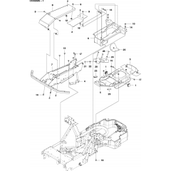 Chassis/Frame for Husqvarna P524