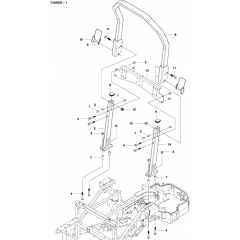 Chassis/Frame for Husqvarna P525D
