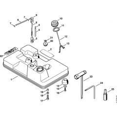 Fuel Tank Assembly for Stihl P835