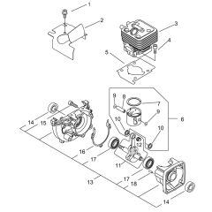 Cylinder, Crankcase, Piston