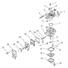 Carburettor for ECHO PB-251