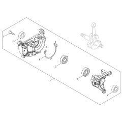 Crankcase for ECHO PB-2520