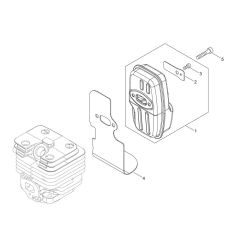 Muffler for ECHO PB-2520