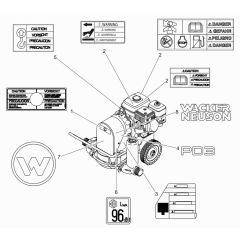 Decals for Wacker PDI3 Pump