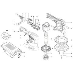 Bosch PEX 300 AE Sander Assembly