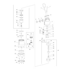Makita PF1010 Drainage Pump Assembly