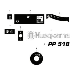 Husqvarna PP 518 Decals