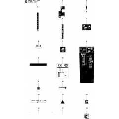 Label Assembly for Husqvarna PR17