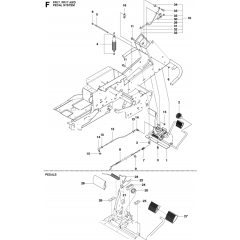 Pedals Assembly for Husqvarna