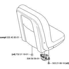 Seat Assembly for Husqvarna