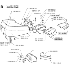 Hood Assembly for Husqvarna