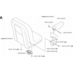 Seat Assembly for Husqvarna