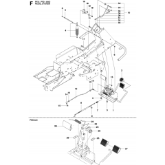 Pedals Assembly for Husqvarna