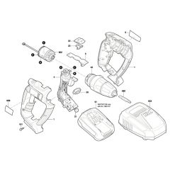 Bosch PSB 18 LI-2 Combi Assembly