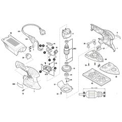 Multi-sander for Bosch PSM 200 AES