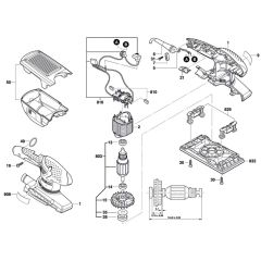 Bosch PSS 200 A Sander Assembly
