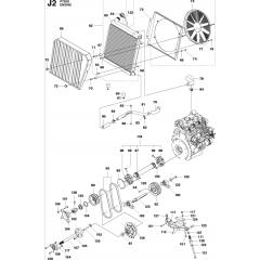 Engine Assembly-2 for Husqvarna