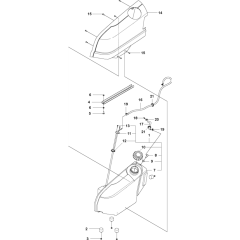 Fuel System for Husqvarna PT26 D