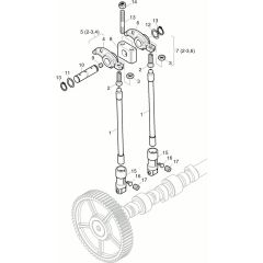 Pushrod & Rocker Bracket Assembly