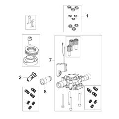 Pump Assembly for Husqvarna PW 125