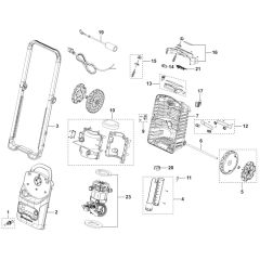 Frame Assembly for Husqvarna PW 370
