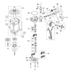 Pump Assembly for Husqvarna PW 460
