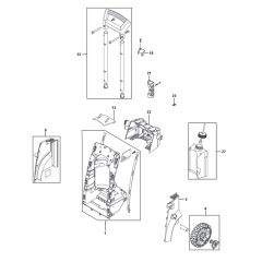 Back Assembly for Husqvarna PW 490