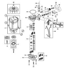 Pump Assembly for Husqvarna PW 490