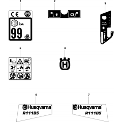 Decals for Husqvarna R111 B5