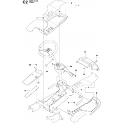 Cover Assembly for Husqvarna R13