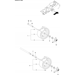 Wheels and Tyres for Husqvarna R214 T