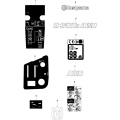 Decals for Husqvarna R316