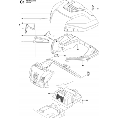 Cover Assembly for Husqvarna R316