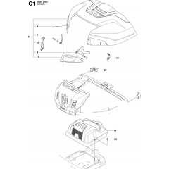 Cover Assembly-2 for Husqvarna