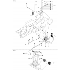 Pedals Assembly for Husqvarna