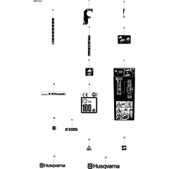 Decals for Husqvarna R418 Ts
