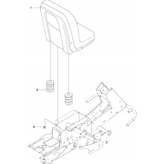 Seat Assembly for Husqvarna R418