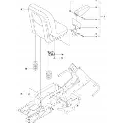 Seat Assembly for Husqvarna