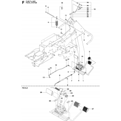 Pedals Assembly for Husqvarna