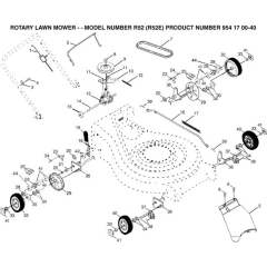 Handle & Controls for R52 Mowers