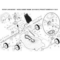 Drive Assembly for Husqvarna R52 SE