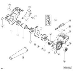 Main Assembly for Hikoki RB18DL