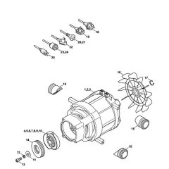 Electric Motor for Stihl RE 129 PLUS