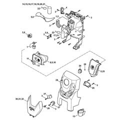 Housing Assembly for Stihl RE 129 PLUS