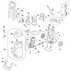 Chassis Assembly for Stihl RE 100 PLUS