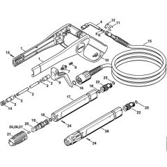 Spray Gun Assembly for Stihl RE 101K